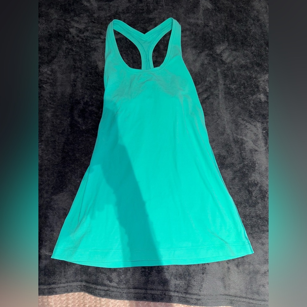 Lululemon Teal Racerback Tank Top 6
